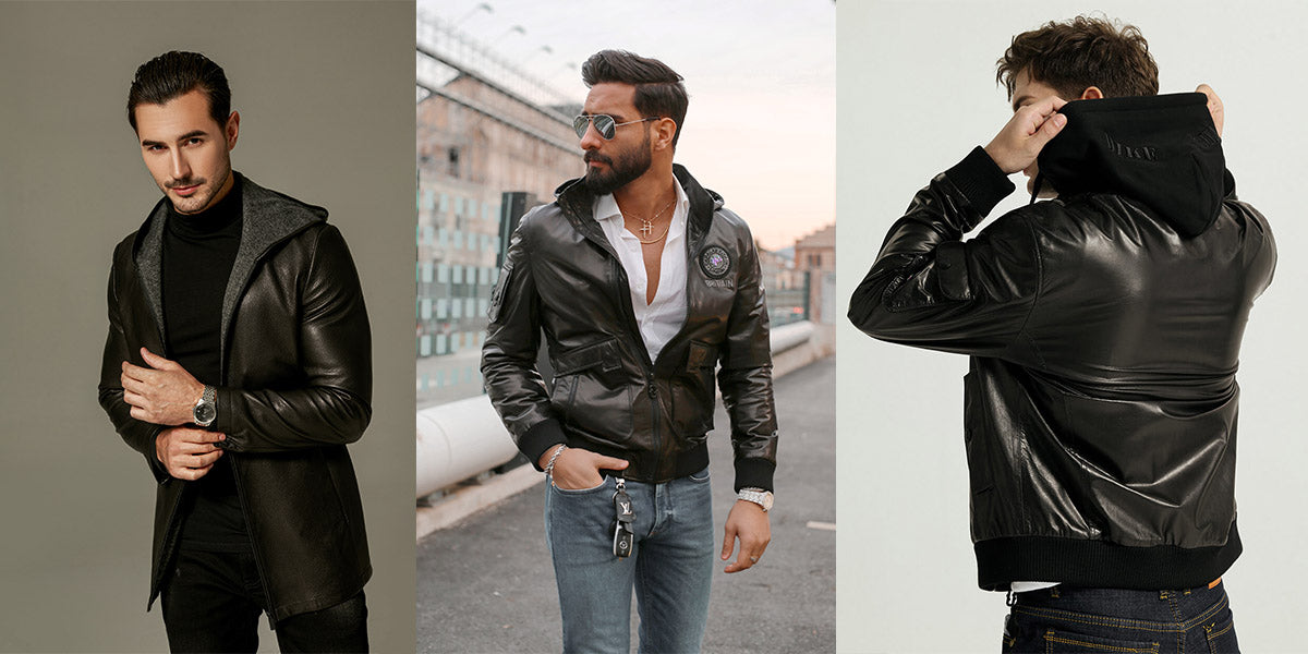Top 10 Tips Choosing the Perfect Hooded Leather Jacket for Men ...