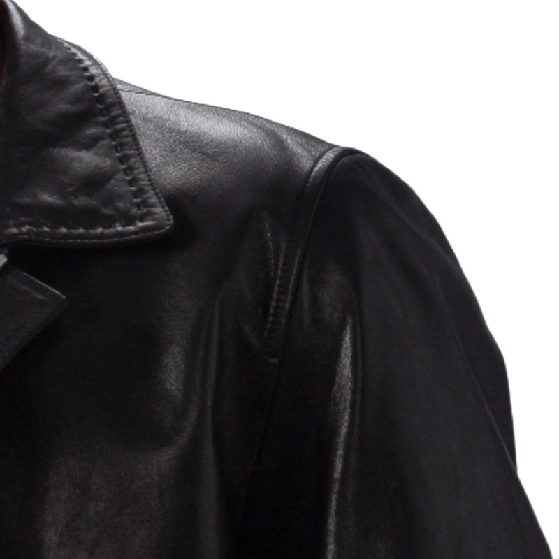 Black Zipped Quilted Leather Bomber Jacket – PalaLeather