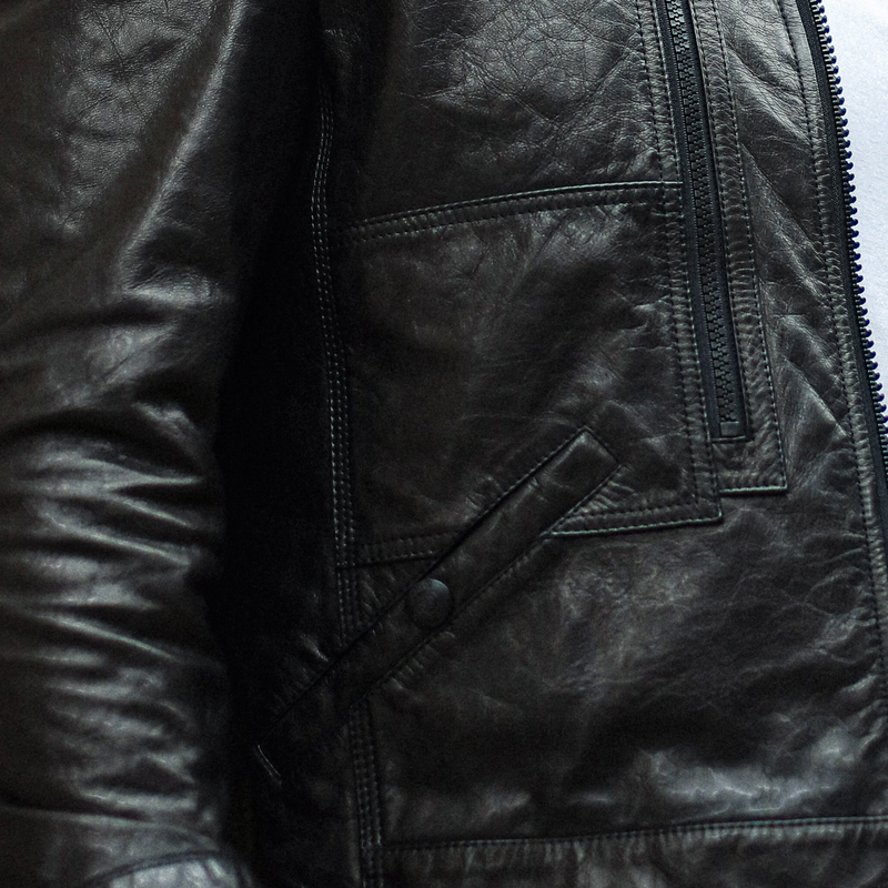 MEN's Casual Trend Bomber Leather Jacket | PalaLeather