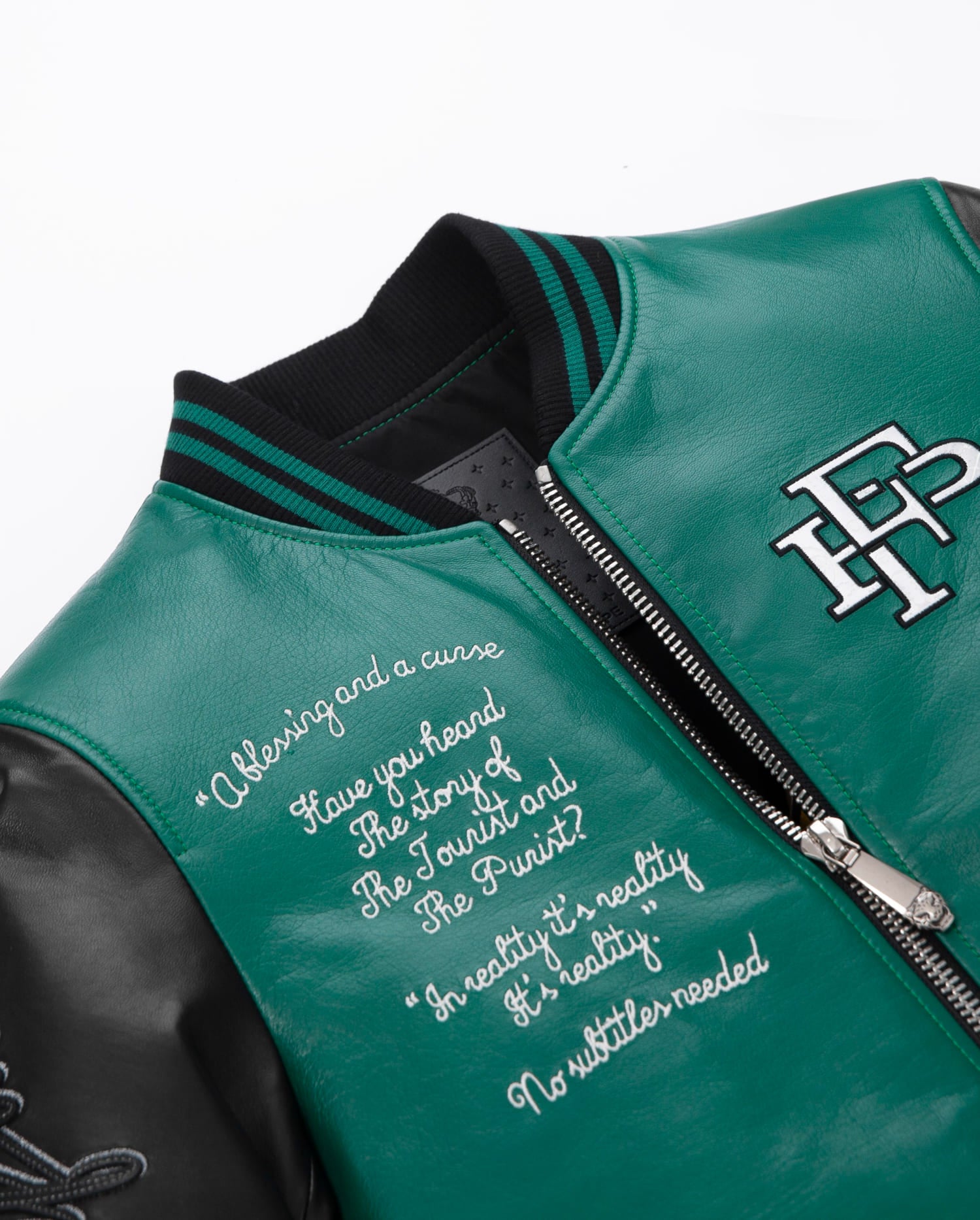 Women's Letter Patched Leather Varsity Letterman Bomber Jacket – PalaLeather